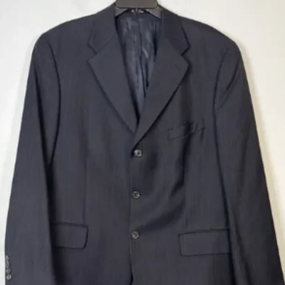 Ralph Lauren Pinstripe Blazer Jacket Men's Wool Cashmere Blend Men's Size 44R